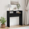 Masă de consolă din stejar negru - 78x30x80 cm - Fabricată din lemn prelucrat