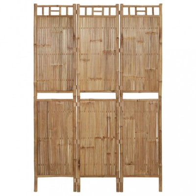 Paravan de camera cu 3 panouri, 120 x 180 cm, bambus foto
