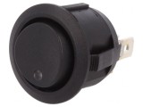 Comutator Basculant 3 Pini ON-OFF-ON cu LED 20A 14V Negru