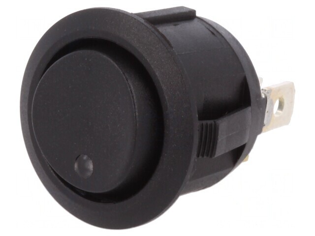 Comutator Basculant 3 Pini ON-OFF-ON cu LED 20A 14V Negru