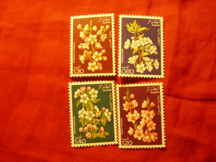 Serie Algeria 1978 - Flori , 4 valori