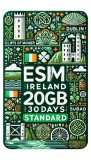 ESIM Ireland 20GB 30Days Standard