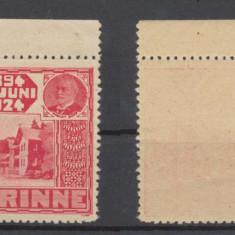 ROMANIA Posta locala Paltinis Hohe Rinne 1L din 1924 timbru MNH margine de coala