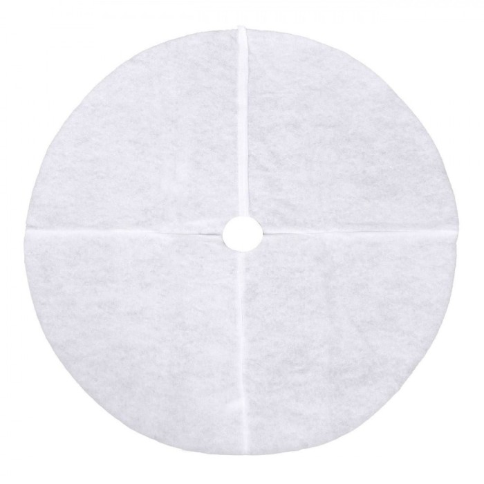Fustă pentru Brad, Model Alb, Diametru 90cm, Bumbac