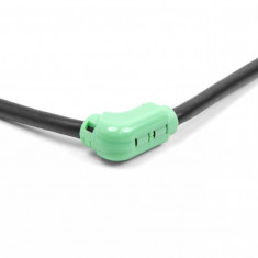 Set 8 buc clips pentru indoire cablu unghi 90 grade Verde, Delock 88125