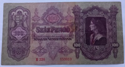 Ungaria , 100 Pengo 1930 foto