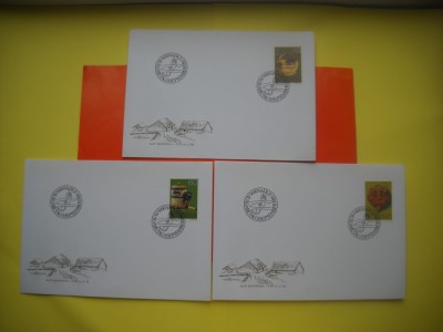 HOPCT PLIC FDC S NR 325 SET 3 FDC -OBIECTE CASNICE DE LEMN 1980 -LICHTENSTEIN -NECIRCULAT foto