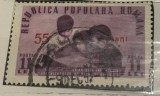 Timbre Romania Timbru Supratipar RPR 11 lei - 55 bani