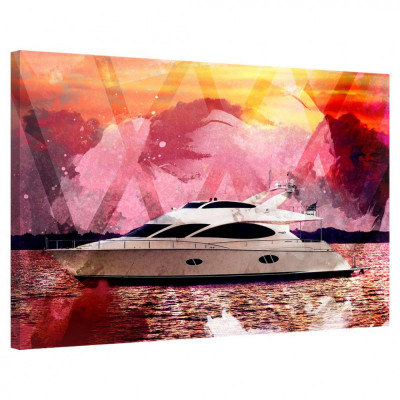 Tablou Canvas, Tablofy, Yacht Dreams, Printat Digital, 100 &amp;times; 70 cm foto