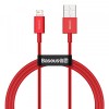 Cablu Date si Incarcare USB-A - Lightning Baseus Superior Series, 20W, 1m, Rosu CALYS-A09, Apple
