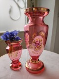 Set două vaze cristal Bohemia