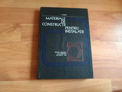 MATERIALE DE CONSTRUCTII PENTRU INSTALATII-I. IVANOV foto