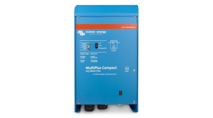 Invertor Victron Energy MultiPlus Compact 12V 800VA/700W cu &icirc;ncărcător de baterii integrat