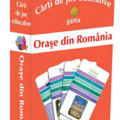 Orase din Romania. Carti de joc educative