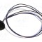 Conector M12 soclu mamă 4 pini 4A 250V IP67 drept cu cablu 0.5m LUTRONIC