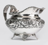 Carafa,cana superba din argint masiv 925-LONDRA AN 1825,gravata manual-400 ML
