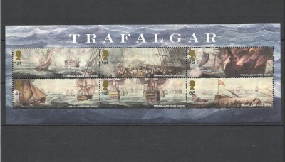 MAREA BRITANIE 2005 BATALIA DE LA TRAFALGAR CORABII VAPOARE foto