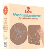 Cumpara ieftin Set de broderie din lemn - Animale Kipod