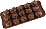 Forma pentru ciocolata HEIGOO, silicon, maro, 20,5 &times; 10,5 &times; 1,5 cm