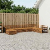 Cumpara ieftin Set de canapele de exterior 8 buc. 7-Locuri natural