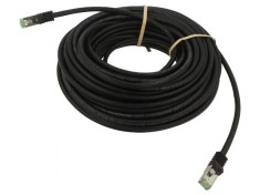 Patch Cord S/FTP Cat 8.1 Negru 10m LSZH