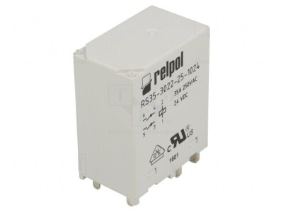 Releu electromagnetic DPST-NO 24VDC 35A RS35 foto