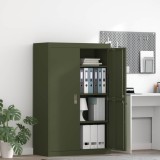 vidaXL Dulap de depozitare 2 pcs Verde măsliniu 90 x 40 x 140 cm 3406164