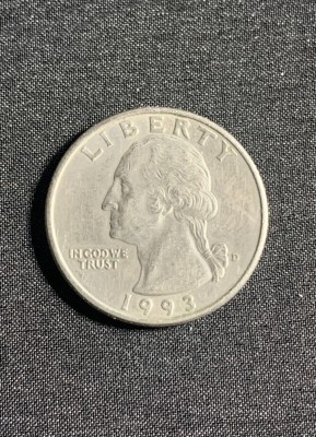 Moneda quarter dollar 1993 USA foto
