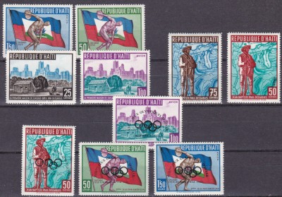 Haiti 1959/60 sport olimpiada MI 580-585/595-598 MNH foto