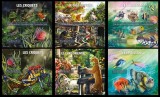 💠AFRICA CENTRALA 2015 - Pasari, insecte, mamifere, reptile, fauna marina 💠 /seturi complete - blocuri+ colite MNH / 5 imagini (cota Michel 476&euro;)