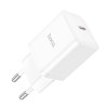 Incarcator Retea Hoco N27, Fast Charging PD20W, Tip-C, Alb