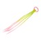 Elastic par cu 4 suvite colorate impletite Crisalida, lungime 40 cm, galben si roz