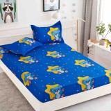 Cearsaf de pat cu elastic si 2 fete de perna Rorider 180x200cm (Finet)