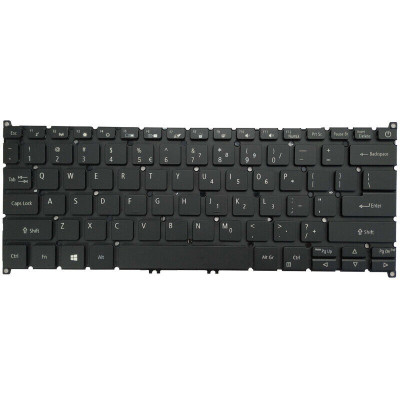 Tastatura Laptop, Acer, Swift 1 SF114-32, SF114-33, SF114-34, iluminata, neagra, layout US foto