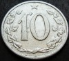 Moneda 10 HALERU - RS CEHOSLOVACIA, anul 1962 * cod 4257, Europa, Aluminiu