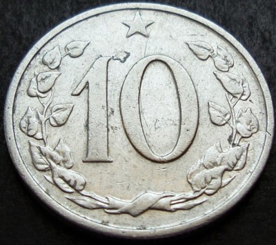 Moneda 10 HALERU - RS CEHOSLOVACIA, anul 1962 * cod 4257 foto