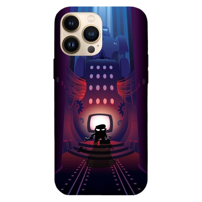 Husa compatibila cu Apple iPhone 14 Plus, Viceversa, model Dexter&amp;#039;s Laboratory Robo Dexo 2000 , Silicon, TPU