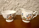 ZAHARNIȚĂ SI LETIERĂ MICUȚE- PORȚELAN ENGLEZESC AYNSLEY FINE ENGLISH BONE CHINA "COTTAGE GARDEN"