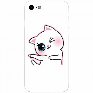 Husa silicon pentru Apple Iphone 6 / 6S, Cute Kitty | Okazii.ro
