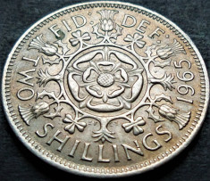 Moneda 2 (TWO) SCHILLINGS - ANGLIA / MAREA BRITANIE, anul 1965 *cod 5088 foto