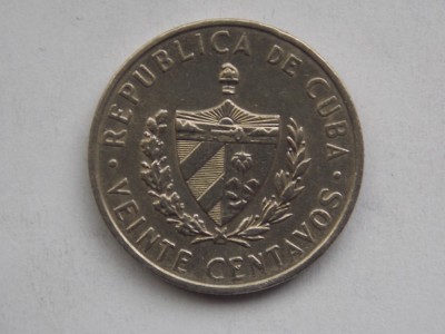 20 CENTAVOS 1962 CUBA foto