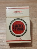 Pachet PLIN cu tigari LUCKY STRIKE anii1980, MADE IN INDONESIA