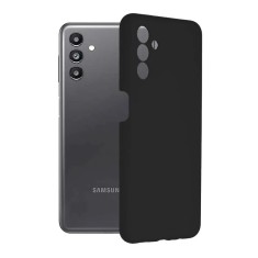 Husa Samsung Galaxy A13 5G Silicon Negru cu Microfibra SoftEdge