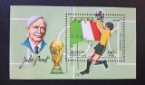 Sahara Occidentală (R.A.S.D.) 1990 - Coliță Filatelică &bdquo;Campionatul Mondial de Fotbal Italia '90 / Jules Rimet și Trofeul FIFA&rdquo; Ștampilat - Cod: -SW13