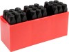 Set 27 Poansoane Litere 8mm YATO - Otel Carbon, Marcare Profesionala, Ateliere Metalice