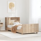 vidaXL Cadru pat fără saltea, 90x190 cm, lemn masiv de pin