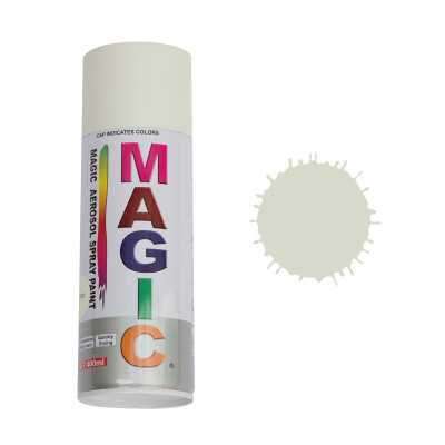 Spray vopsea MAGIC Alb mat , 400 ml. Kft Auto foto