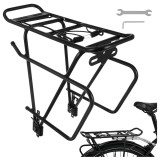 Portbagaj bicicleta Trizand din aluminiu, 25 kg, 38x13,5x35 cm