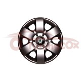 Set 4 Capace Roti Skoda R15 Argintii - Calitate Superioara, Plastic Flexibil, Fixare Sigura