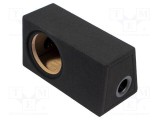 Carcasă difuzor MDF neagră BASSER 200mm, ţesătură, 15l, Frezare 222mm